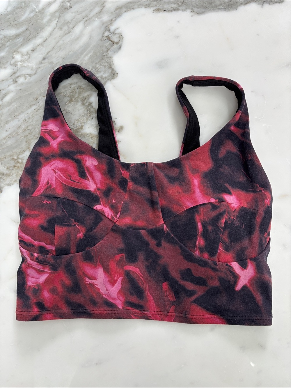 Lululemon crop top with built in bra